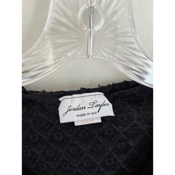 Vintage Y2K Black Sheer Stretchy Hoodie Top Medium Whimsigoth Mesh Gauzy Witchy - Picture 11 of 16